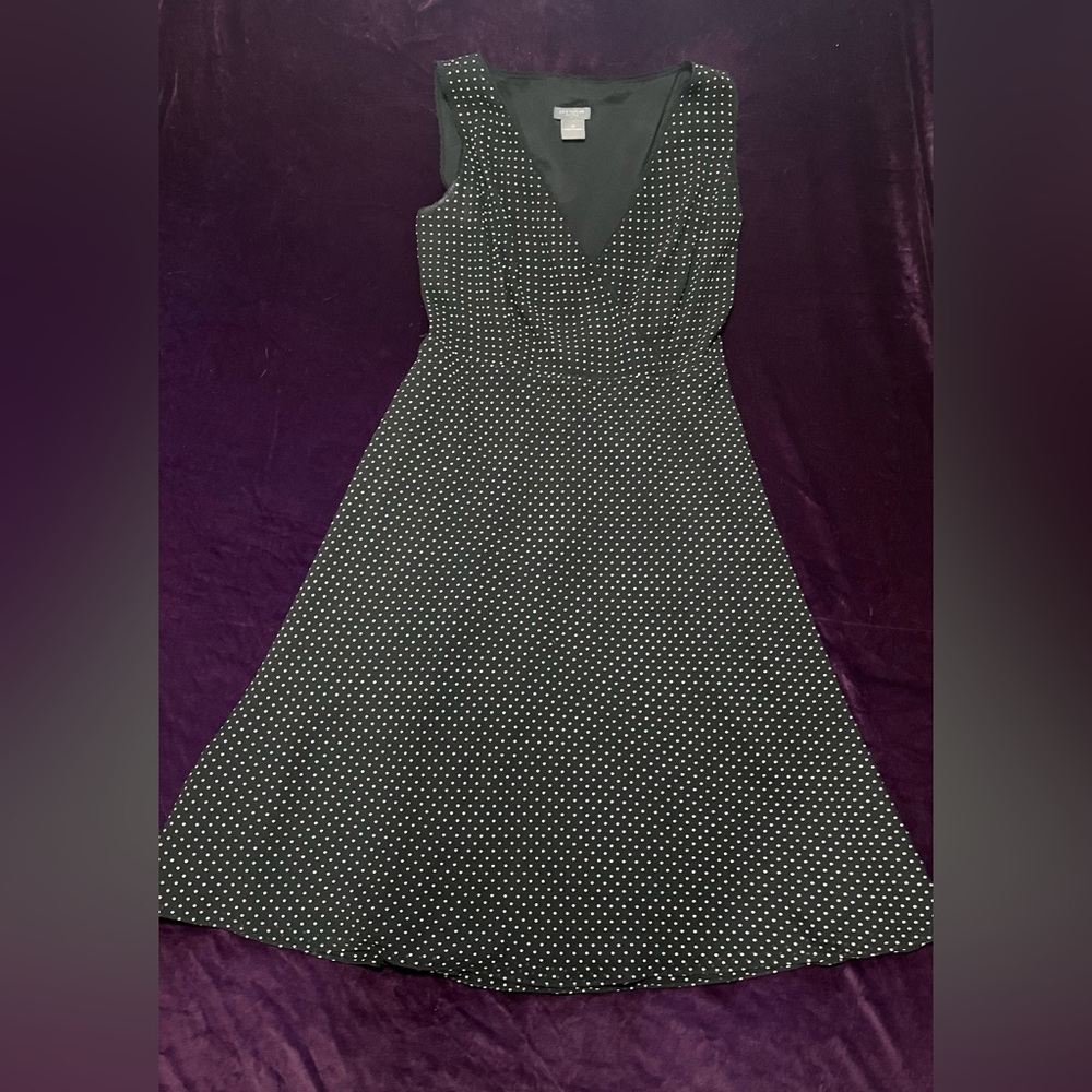 Ann Taylor petite polka dot sun dress